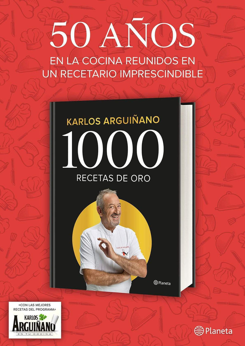 "1000 RECETAS DE ORO" de KARLOS ARGUIÑANO. EDIT. PLANETA