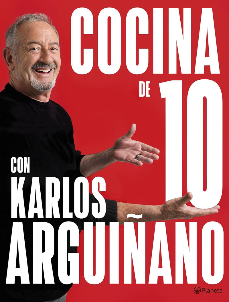 PACK : Libro Cocina de 10 con Karlos Arguiñano (Planeta Cocina) con puntilla serigrafiada