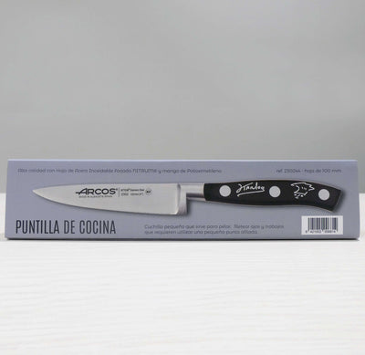 NUEVO! Cuchillo puntilla negra con la firma de Karlos Arguiñano serigrafiada